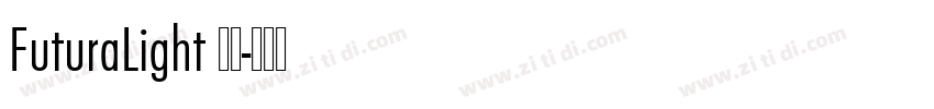FuturaLight 普通字体转换